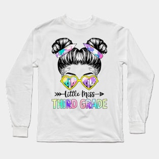 Little Miss Third Grade Girls Back To School Shirt Daughter Long Sleeve T-Shirt